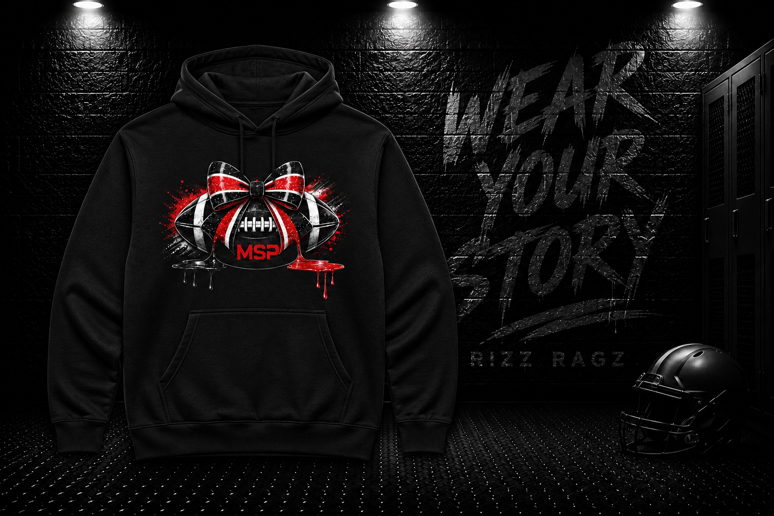MSP Bow Football Unisex Hoodie