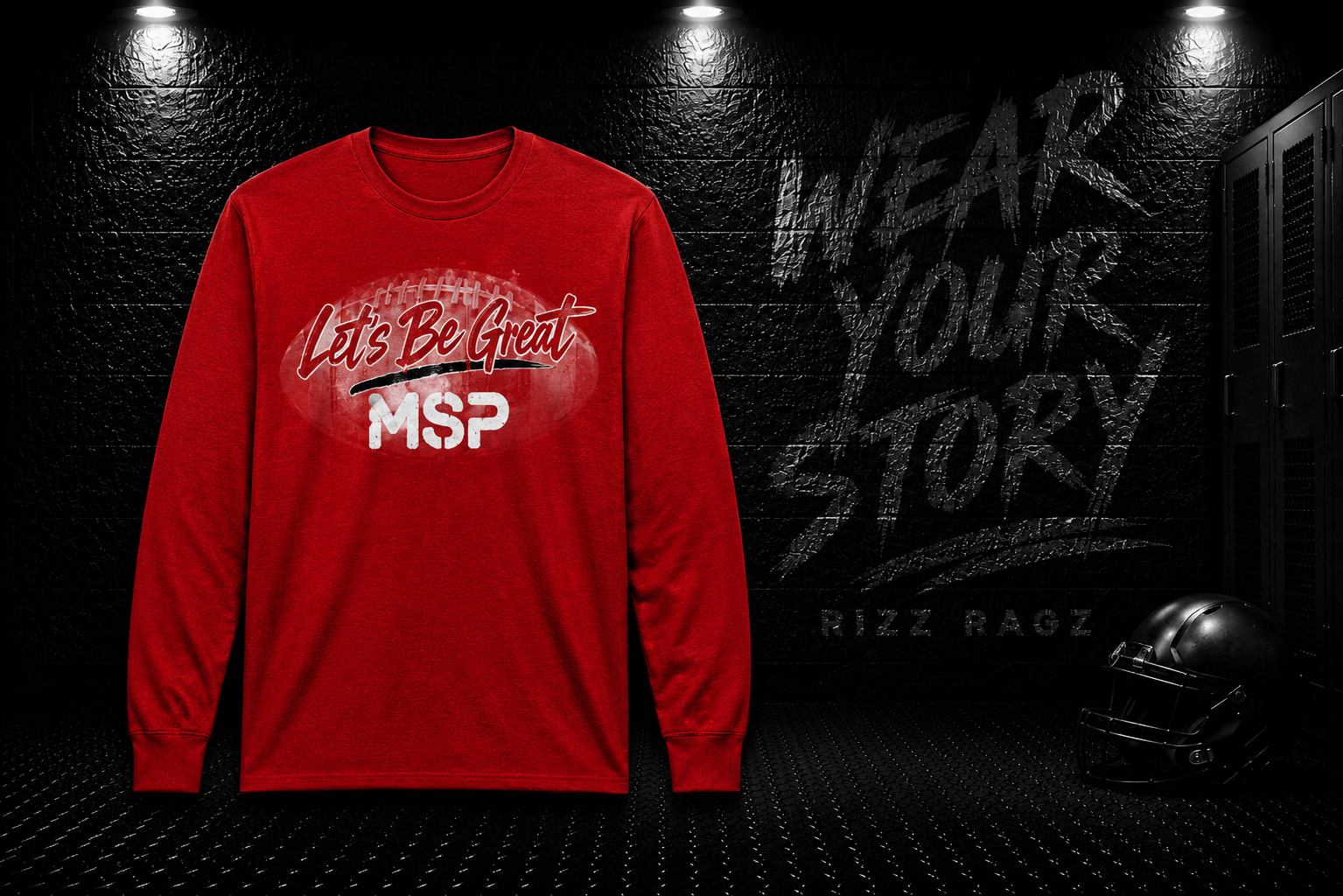 MSP Let's Be Great Ghost Unisex Long Sleeve Tee