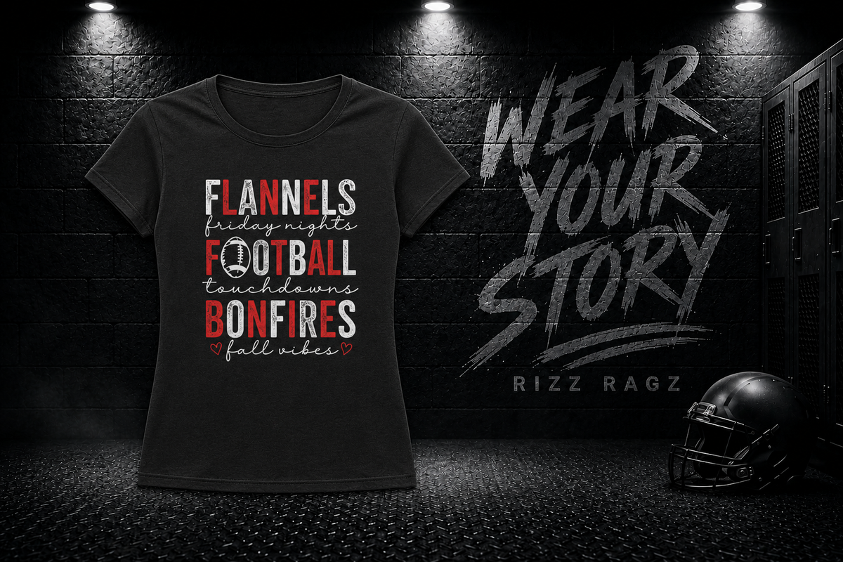 MSP - Flannels Football Bonfires SoftStyle Unisex/Women's Cut Tee