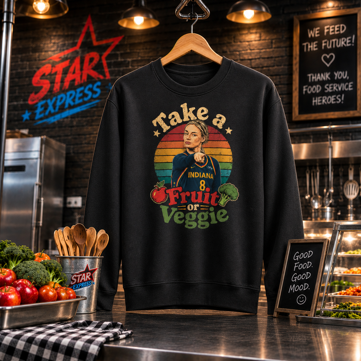 Take a Fruit or Veggie (Unisex Crewneck Sweatshirt)