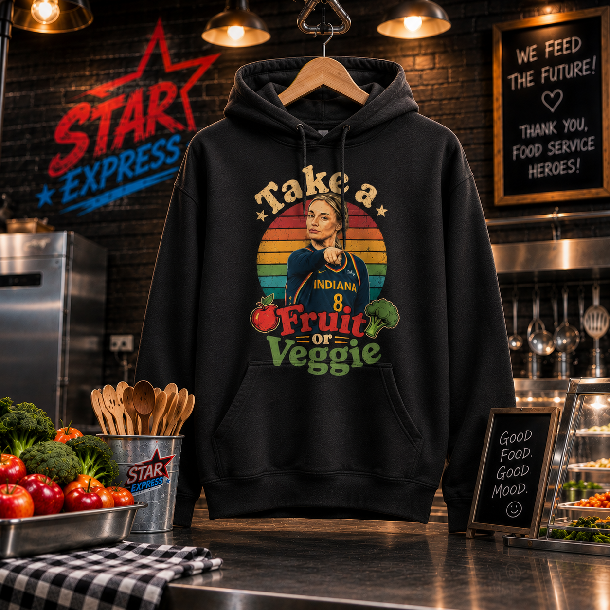 Take a Fruit or Veggie (Unisex Hooded Sweatshirt)