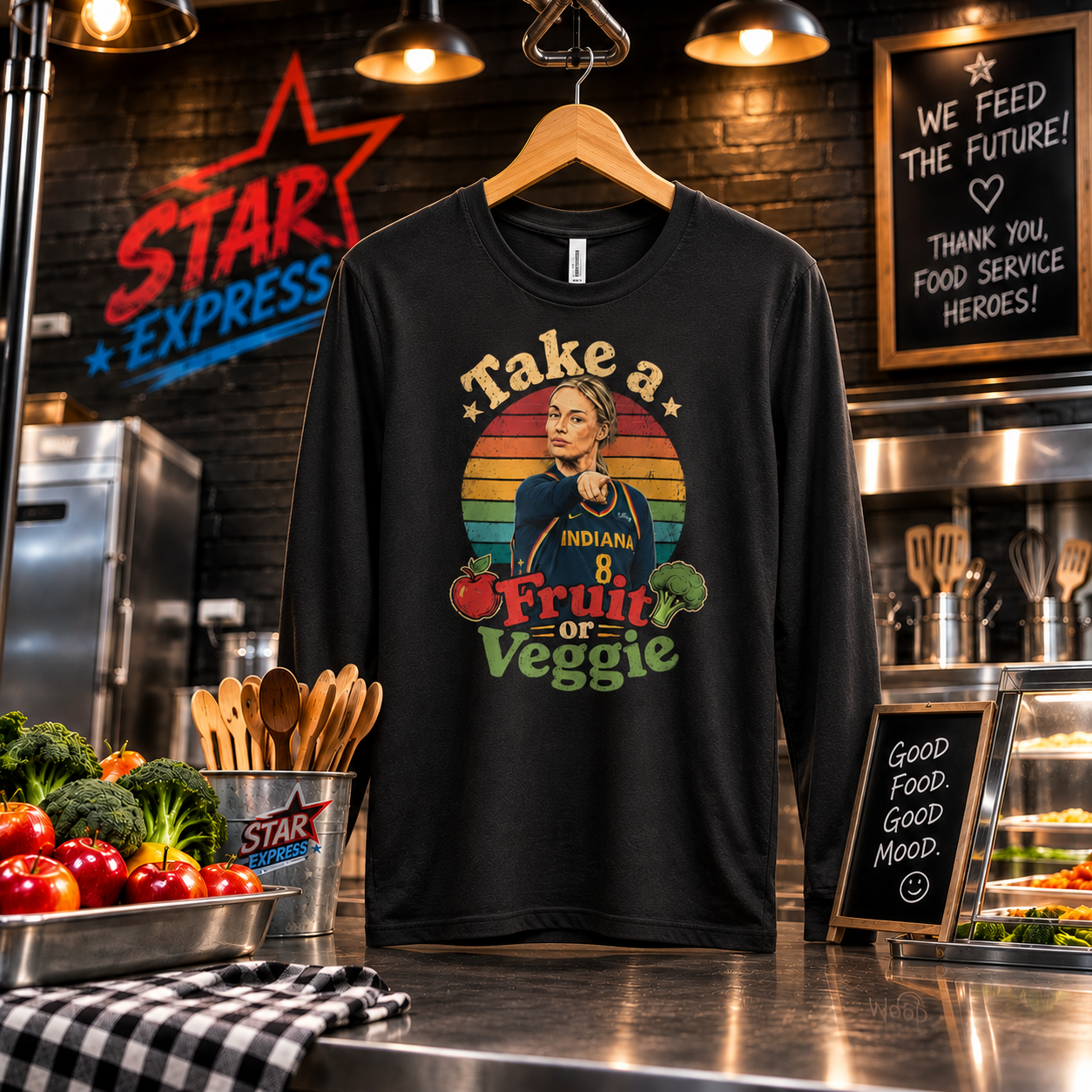 Take a Fruit or Veggie (Unisex Long Sleeve Tee)